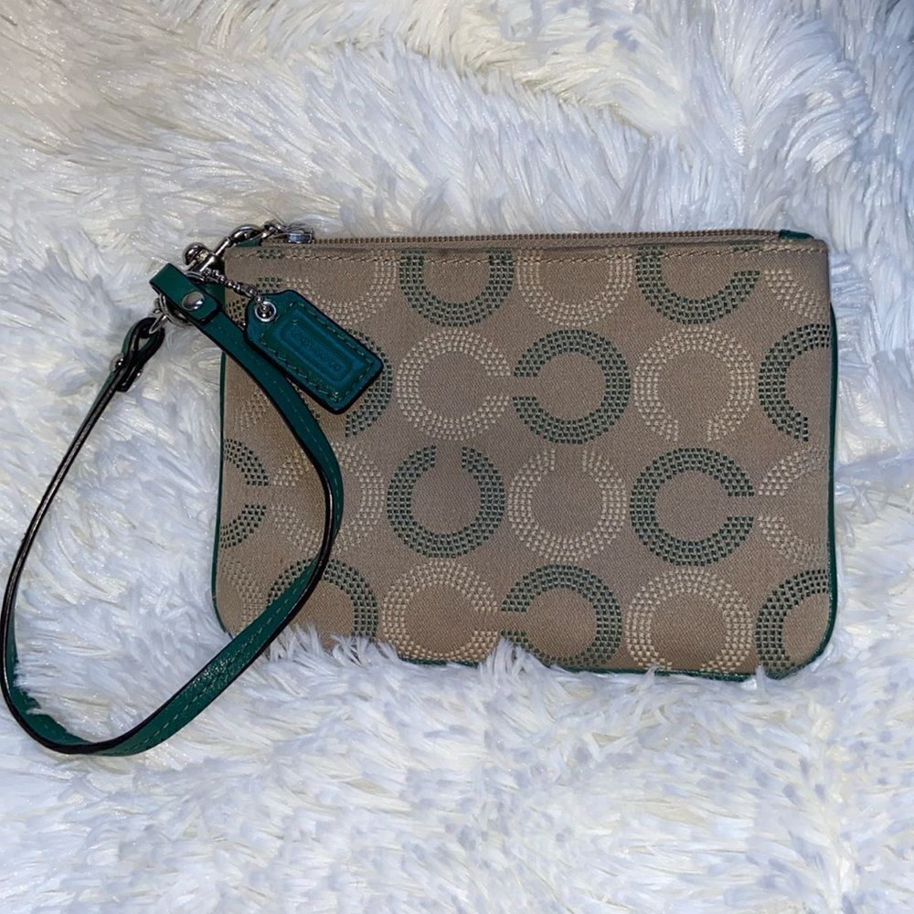 Vintage Coach "RARE" Ashley Dotted Op Art Wristlet